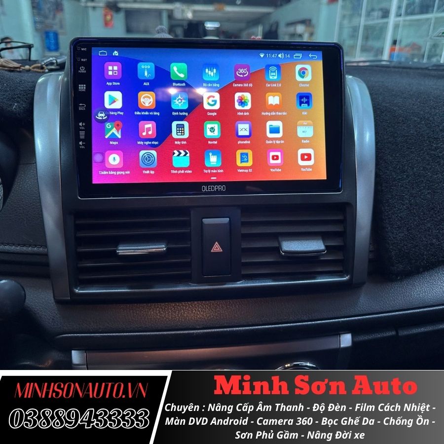 Lắp Đặt Màn Android Oledpro X4s Cho Xe Yaris 2
